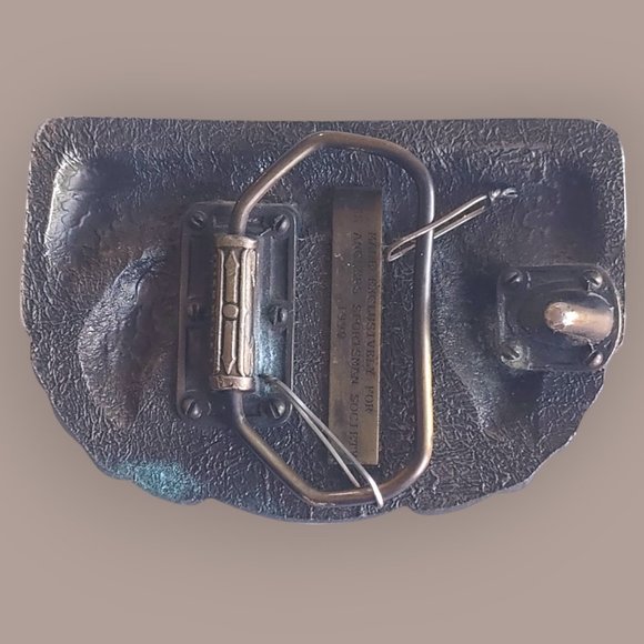 "RARE" 1990 BASS ANGLER SPORTSMAN SOCIETY FISHING BELT BUCKLE - Picture 7 of 8